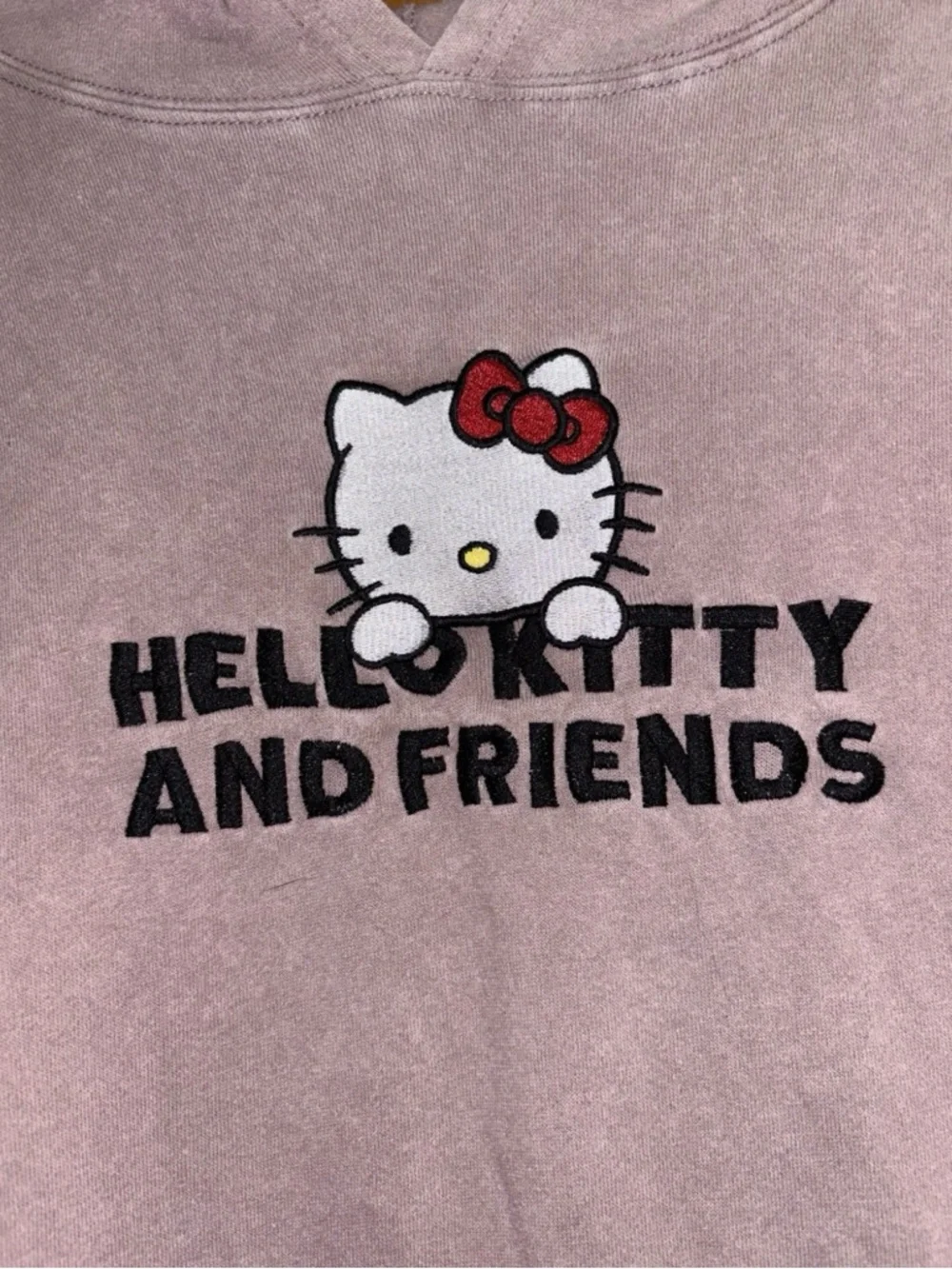 Hello Kitty Hoodie Graphic Print Double Sided Adult Size Small Pink - Picture 2 of 5